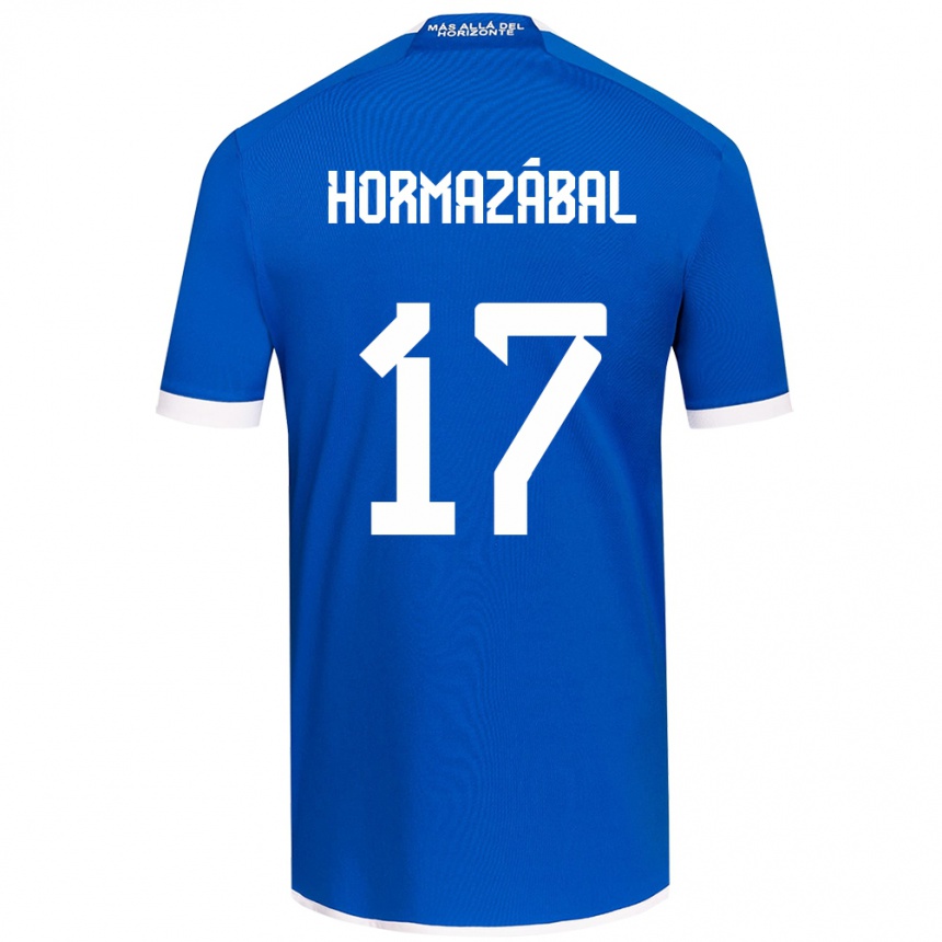 Kids Football Fabián Hormazábal #17 Blue White Home Jersey 2024/25 T-Shirt Nz