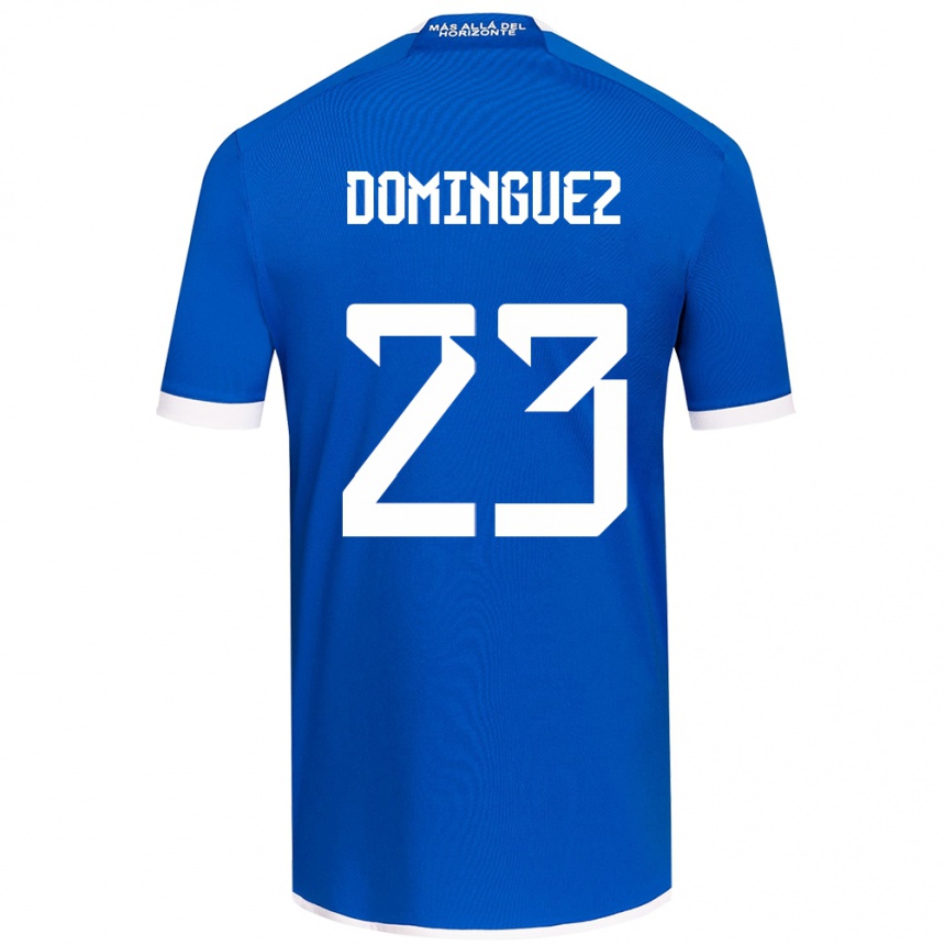 Kids Football Nery Domínguez #23 Blue White Home Jersey 2024/25 T-Shirt Nz