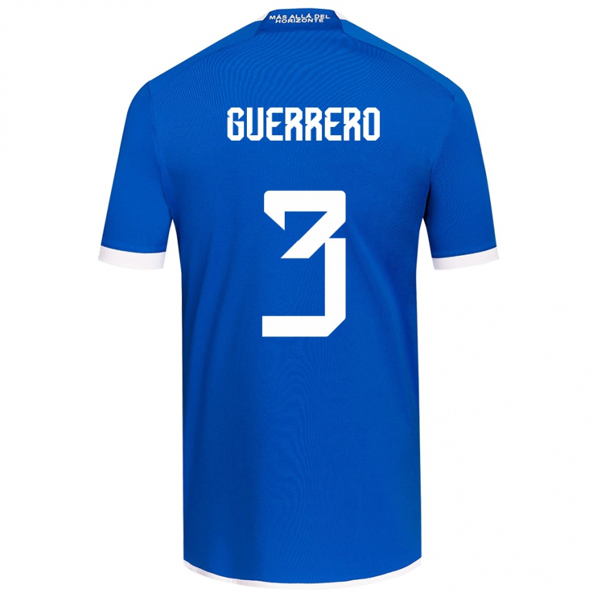 Kids Football Carla Guerrero #3 Blue White Home Jersey 2024/25 T-Shirt Nz