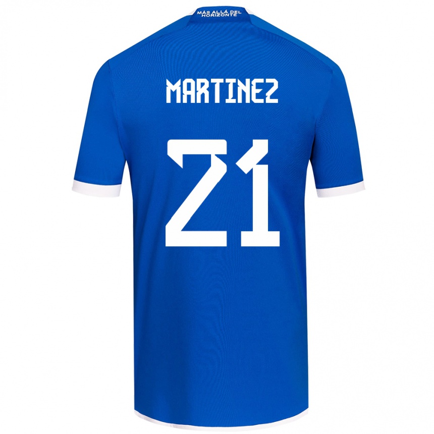 Kids Football Maria Martínez #21 Blue White Home Jersey 2024/25 T-Shirt Nz