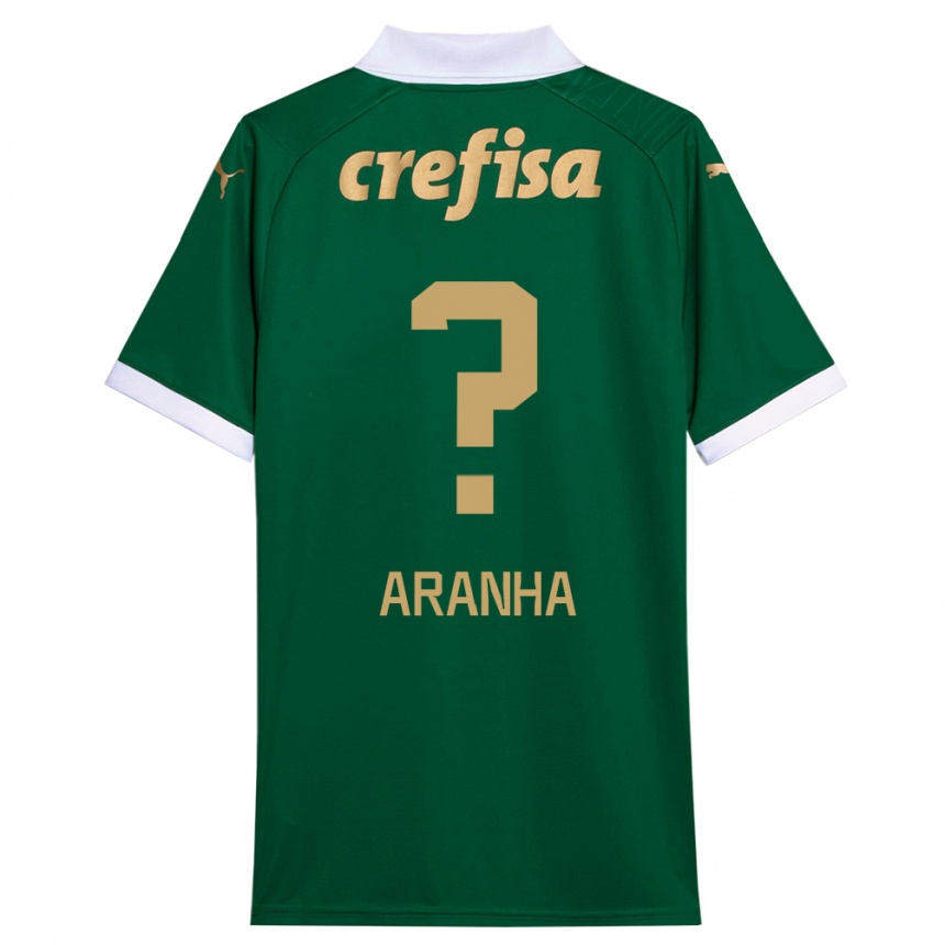 Kids Football Aranha #0 Green White Home Jersey 2024/25 T-Shirt Nz