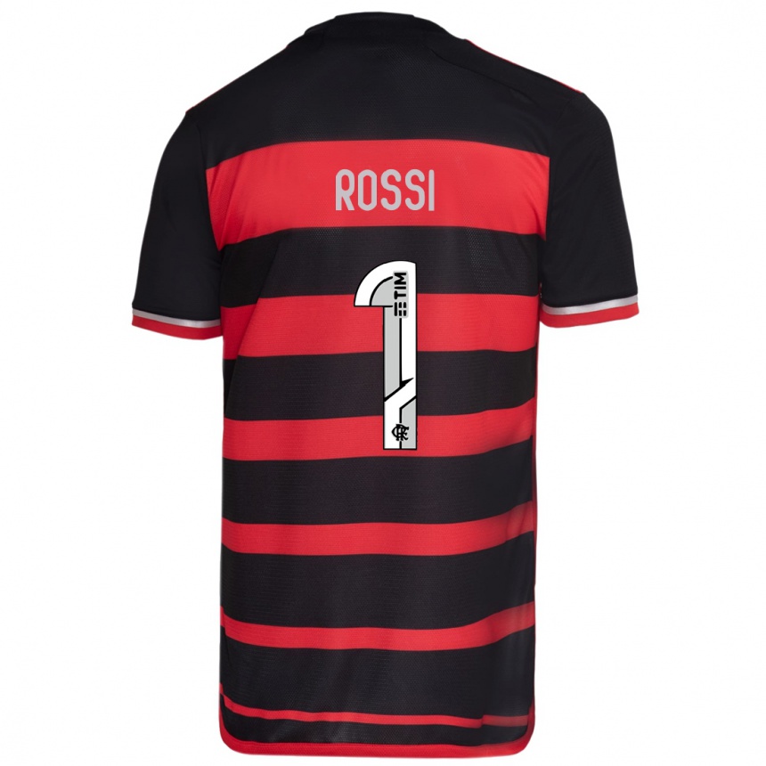 Kids Football Agustin Rossi #1 Red Black Home Jersey 2024/25 T-Shirt Nz