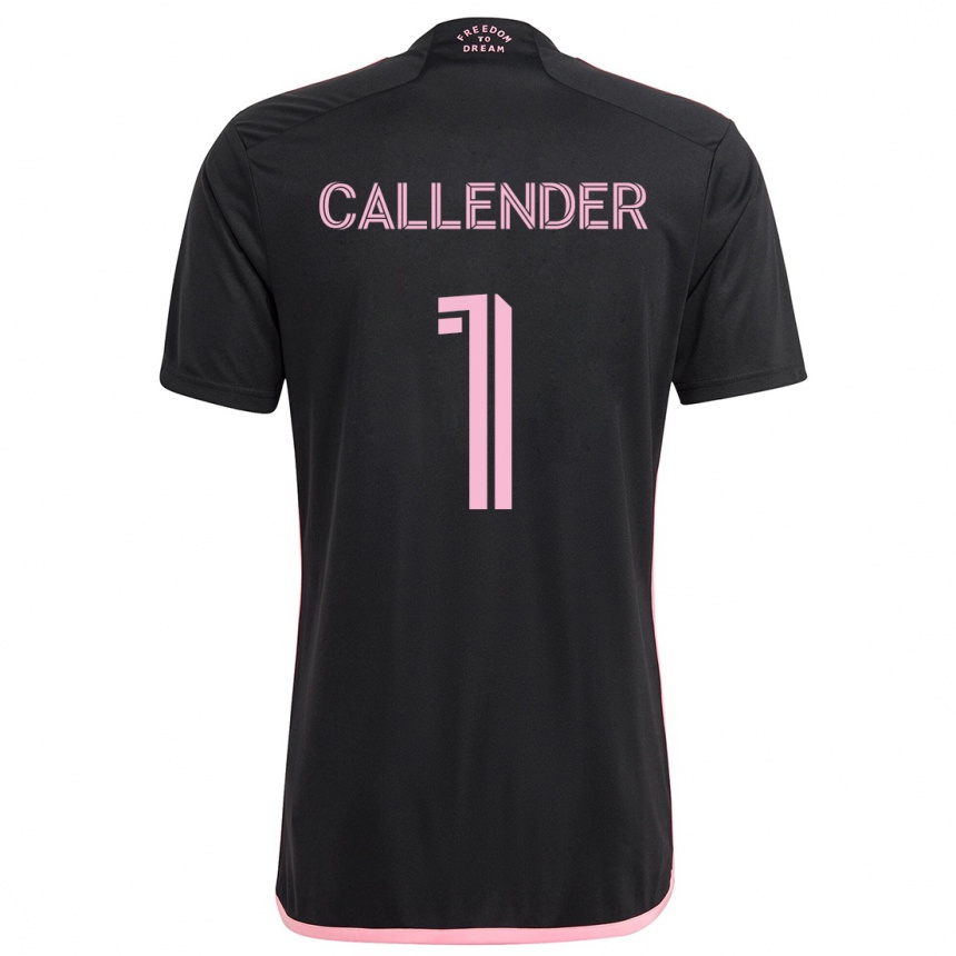 Kids Football Drake Callender #1 Black Away Jersey 2024/25 T-Shirt Nz