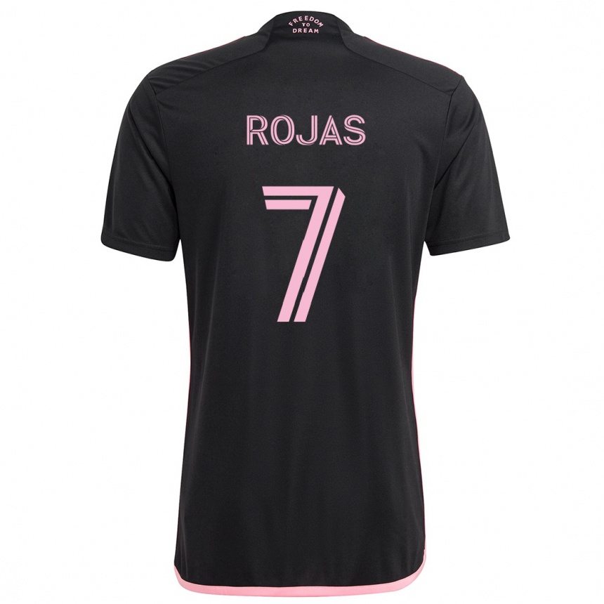 Kids Football Matías Rojas #7 Black Away Jersey 2024/25 T-Shirt Nz