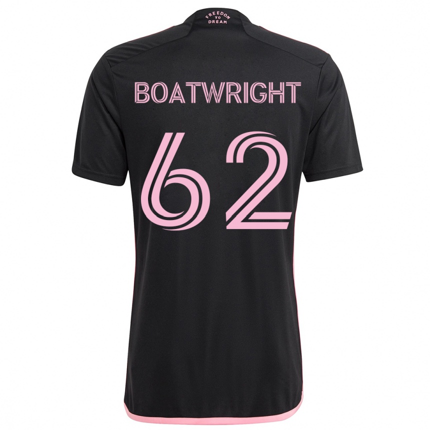 Kids Football Israel Boatwright #62 Black Away Jersey 2024/25 T-Shirt Nz