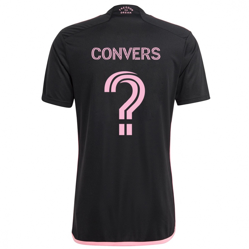 Kids Football Joseph Convers #0 Black Away Jersey 2024/25 T-Shirt Nz