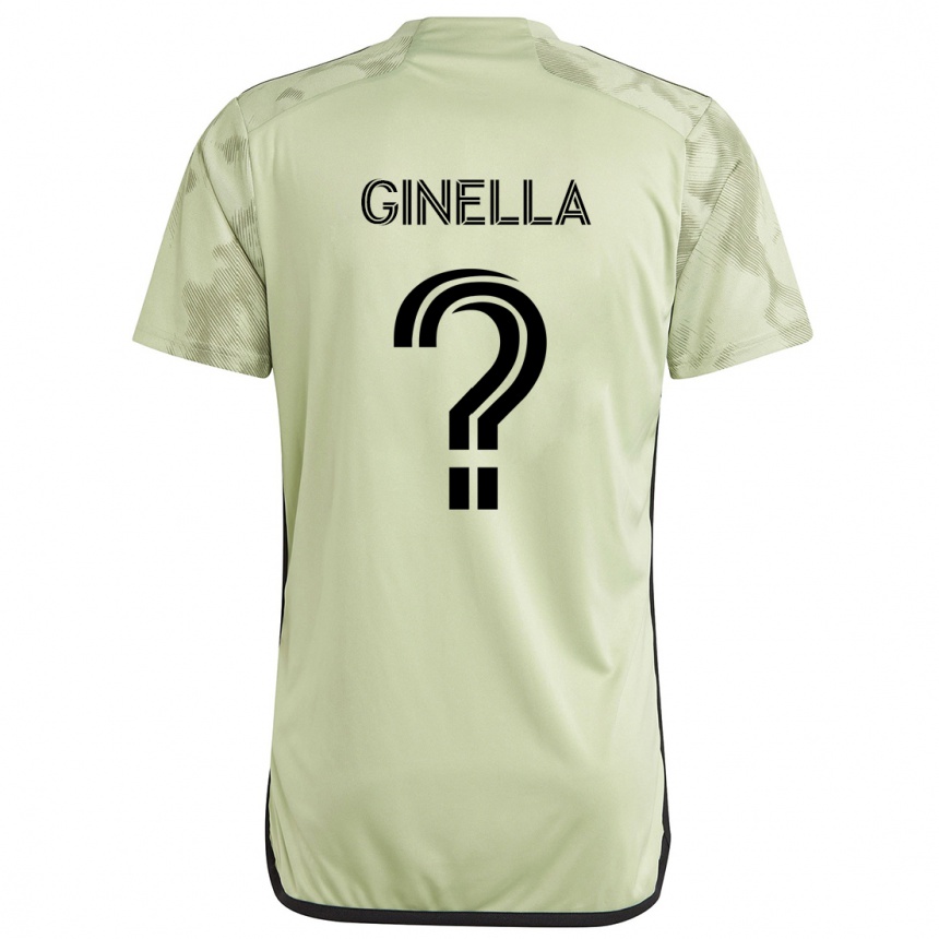 Kids Football Francisco Ginella #0 Light Green Away Jersey 2024/25 T-Shirt Nz