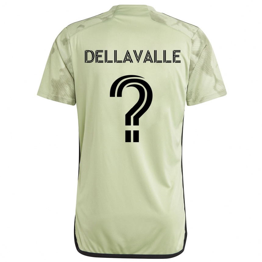 Kids Football Lorenzo Dellavalle #0 Light Green Away Jersey 2024/25 T-Shirt Nz