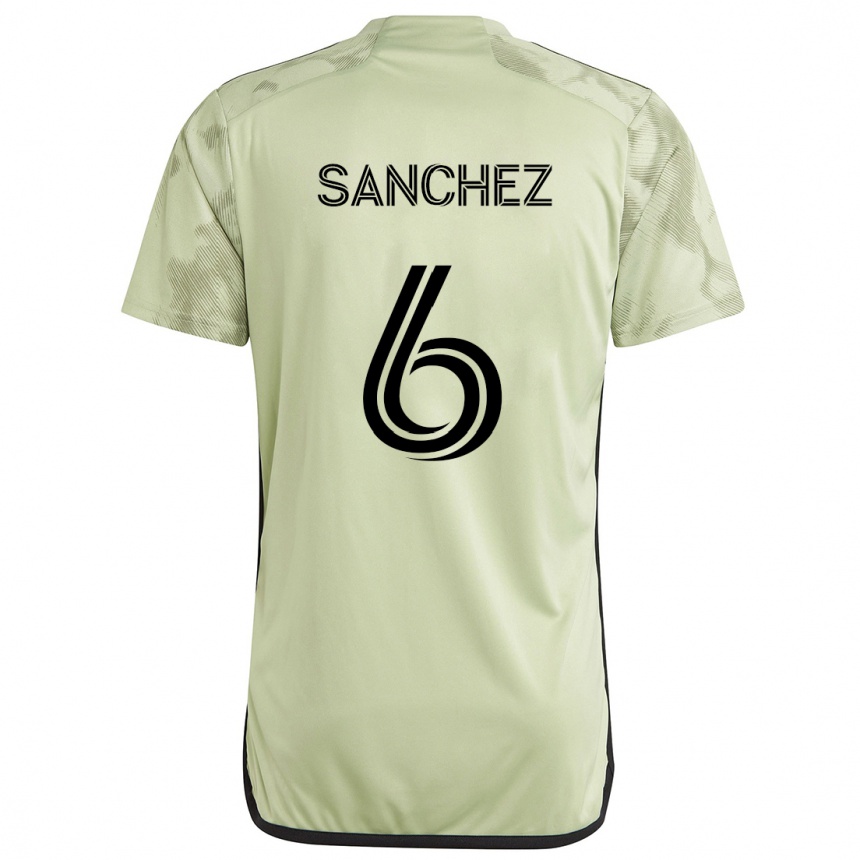 Kids Football Ilie Sánchez #6 Light Green Away Jersey 2024/25 T-Shirt Nz