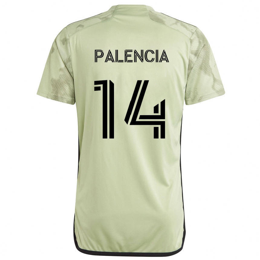 Kids Football Sergi Palencia #14 Light Green Away Jersey 2024/25 T-Shirt Nz