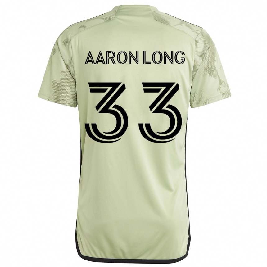 Kids Football Aaron Long #33 Light Green Away Jersey 2024/25 T-Shirt Nz