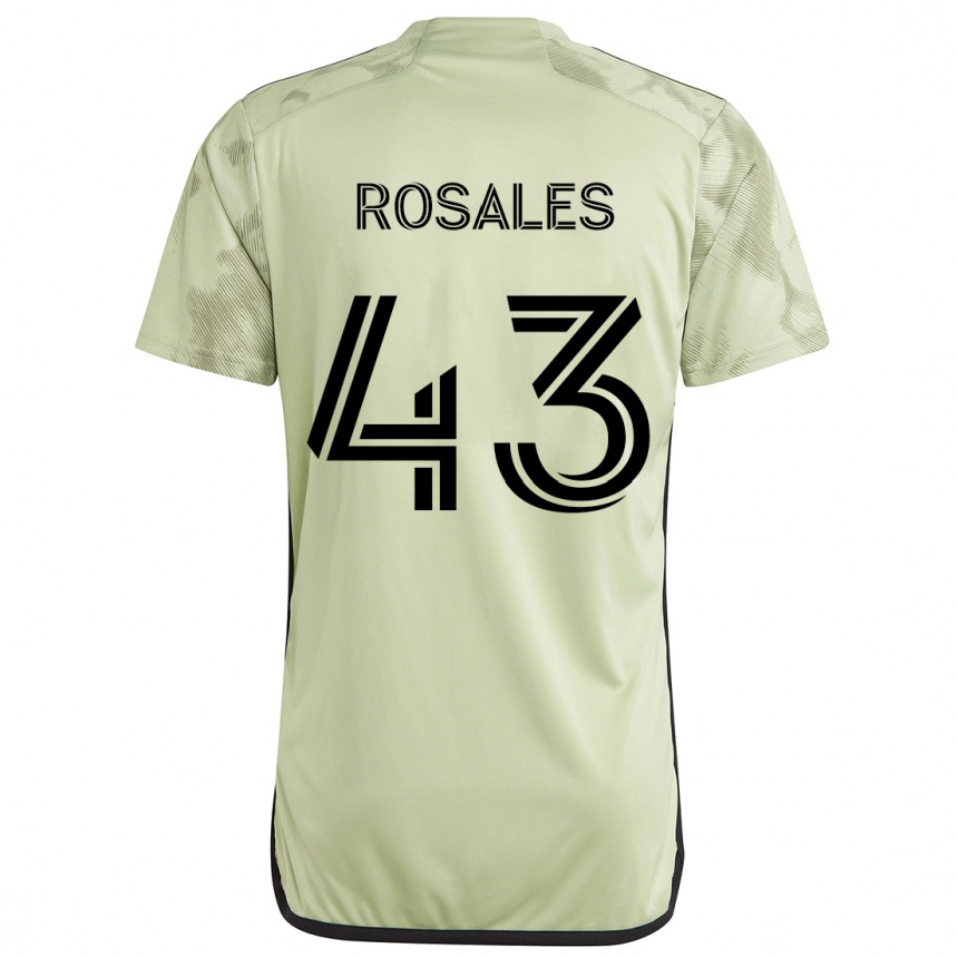 Kids Football Diego Rosales #43 Light Green Away Jersey 2024/25 T-Shirt Nz