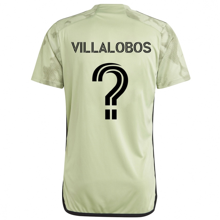 Kids Football Kristian Villalobos #0 Light Green Away Jersey 2024/25 T-Shirt Nz