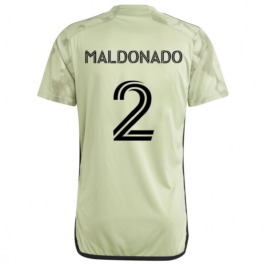 Kids Football Denil Maldonado #2 Light Green Away Jersey 2024/25 T-Shirt Nz