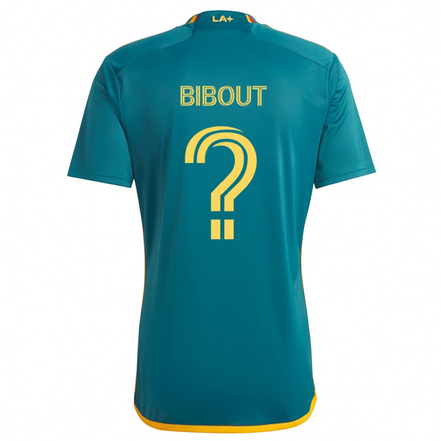 Kids Football Aaron Bibout #0 Green Yellow Away Jersey 2024/25 T-Shirt Nz