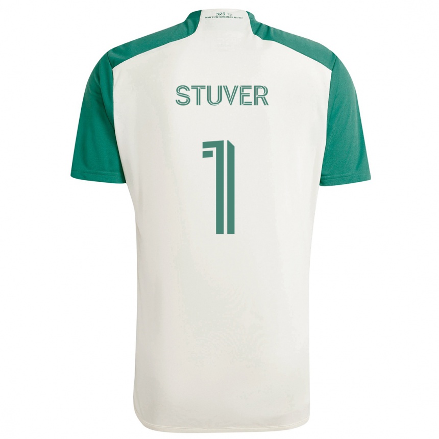 Kids Football Brad Stuver #1 Tan Green Away Jersey 2024/25 T-Shirt Nz