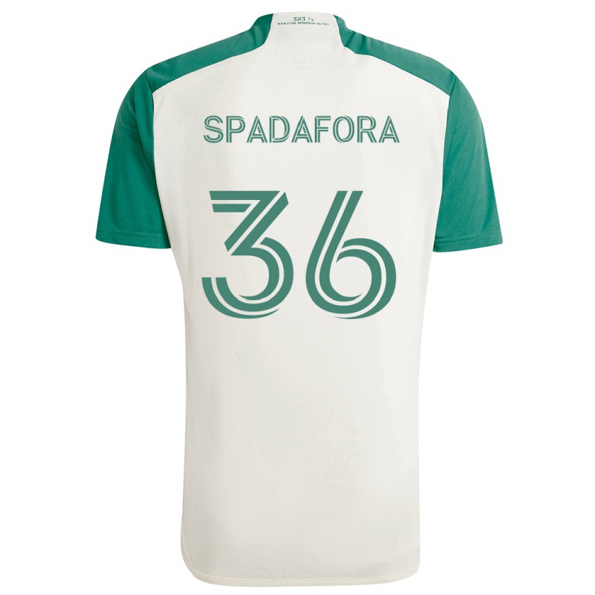 Kids Football Luke Spadafora #36 Tan Green Away Jersey 2024/25 T-Shirt Nz