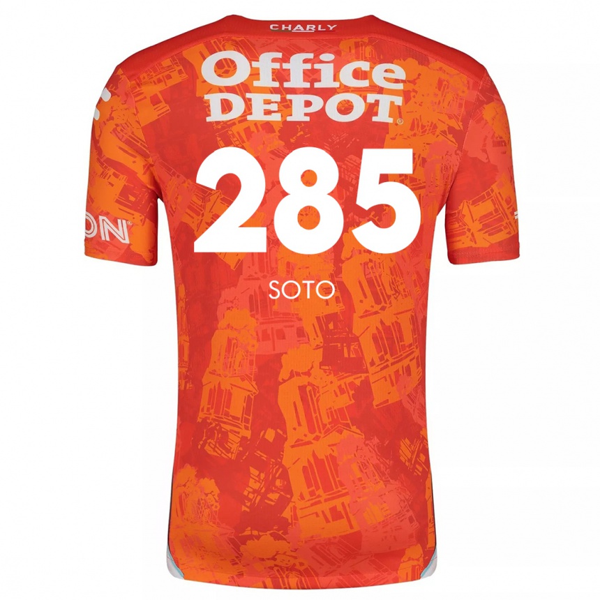 Kids Football Edwin Soto #285 Orange White Away Jersey 2024/25 T-Shirt Nz