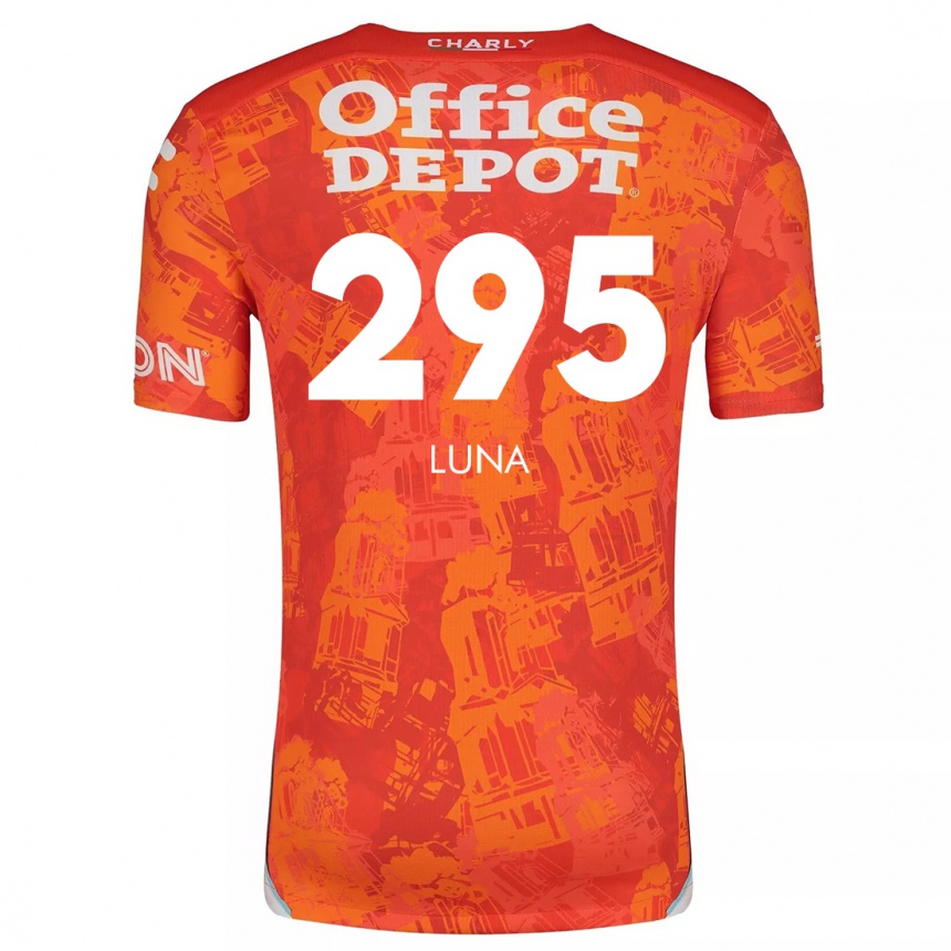 Kids Football Irving Luna #295 Orange White Away Jersey 2024/25 T-Shirt Nz