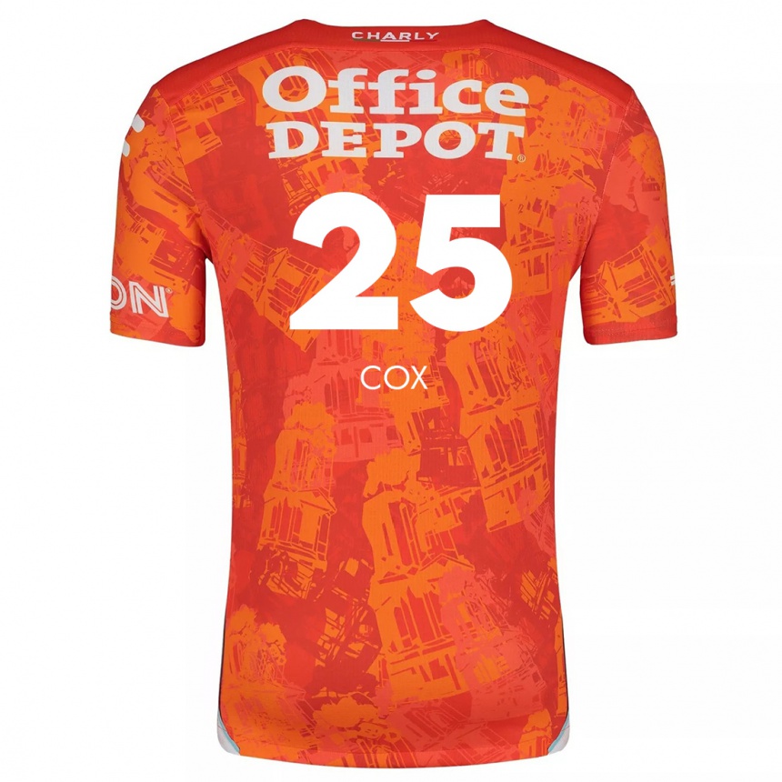 Kids Football Marta Cox #25 Orange White Away Jersey 2024/25 T-Shirt Nz