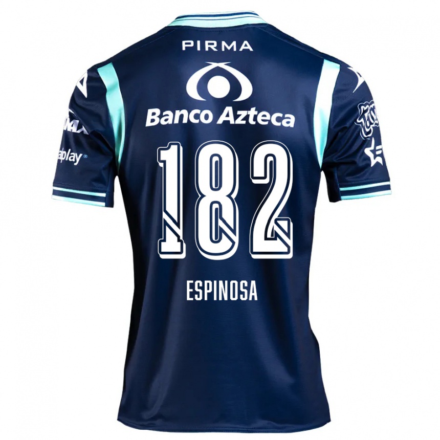 Kids Football Daniel Espinosa #182 Navy Blue Away Jersey 2024/25 T-Shirt Nz