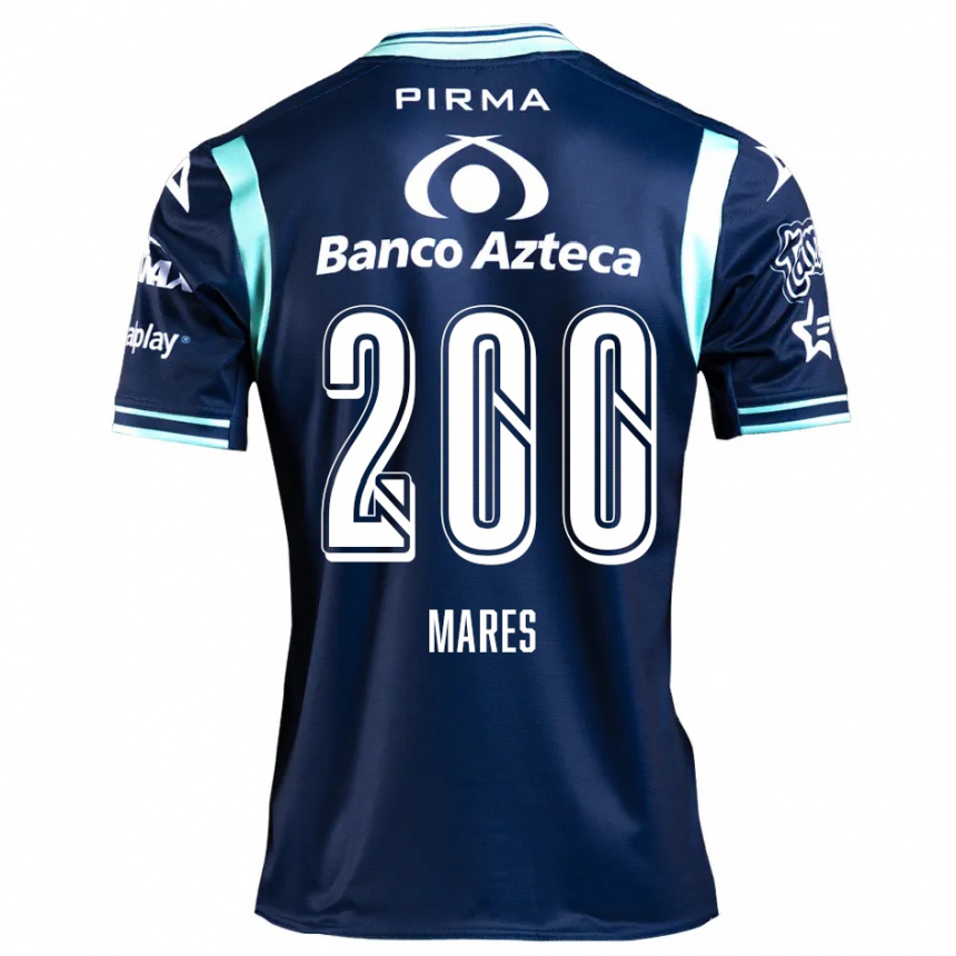 Kids Football Cristian Mares #200 Navy Blue Away Jersey 2024/25 T-Shirt Nz