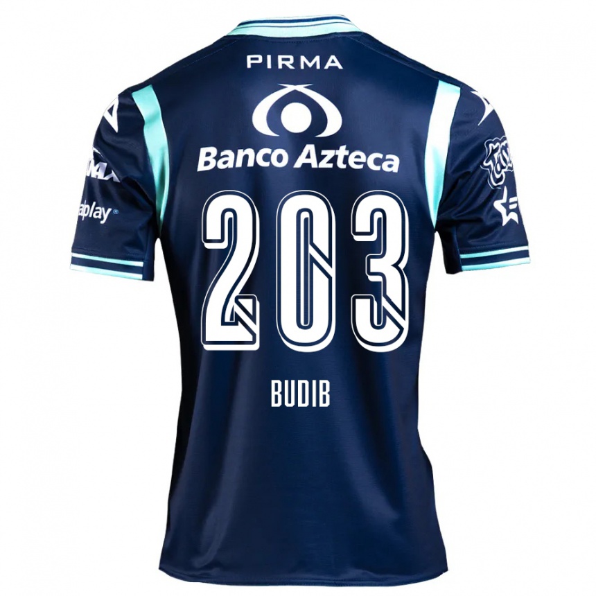 Kids Football Pedro Budib #203 Navy Blue Away Jersey 2024/25 T-Shirt Nz