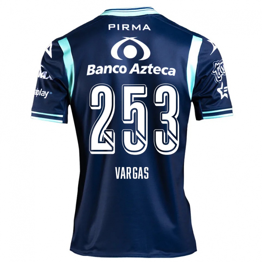 Kids Football Edwin Vargas #253 Navy Blue Away Jersey 2024/25 T-Shirt Nz