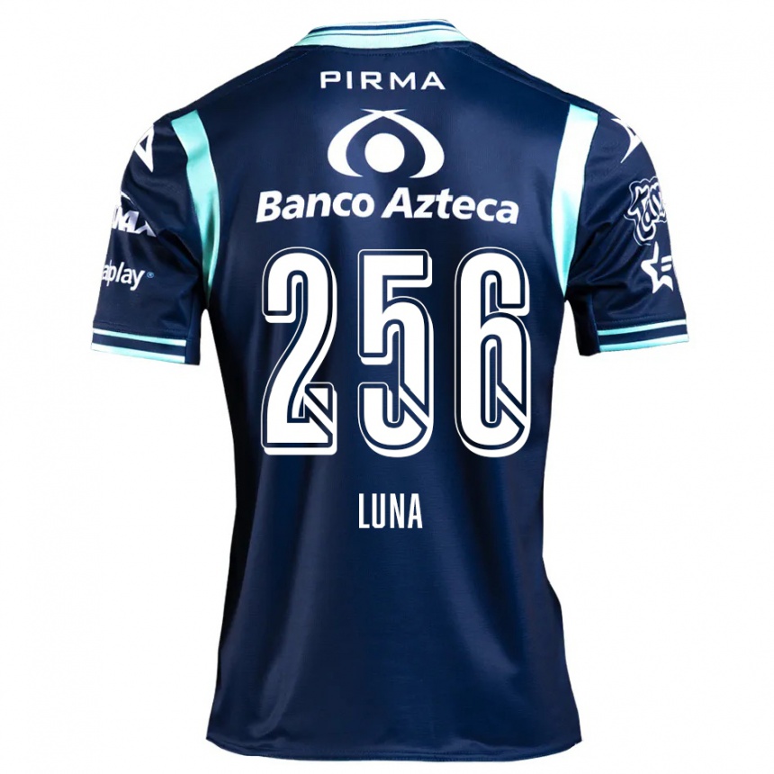 Kids Football Ángel Luna #256 Navy Blue Away Jersey 2024/25 T-Shirt Nz