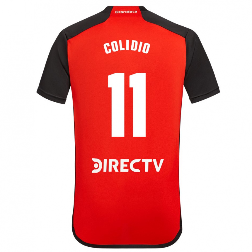 Kids Football Facundo Colidio #11 Red Black White Away Jersey 2024/25 T-Shirt Nz