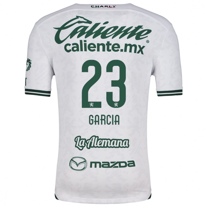 Kids Football Óscar García #23 White Green Away Jersey 2024/25 T-Shirt Nz