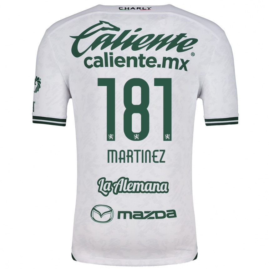 Kids Football Irving Martínez #181 White Green Away Jersey 2024/25 T-Shirt Nz