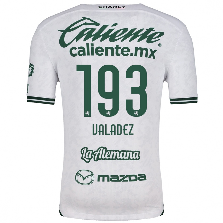 Kids Football Luis Valadez #193 White Green Away Jersey 2024/25 T-Shirt Nz