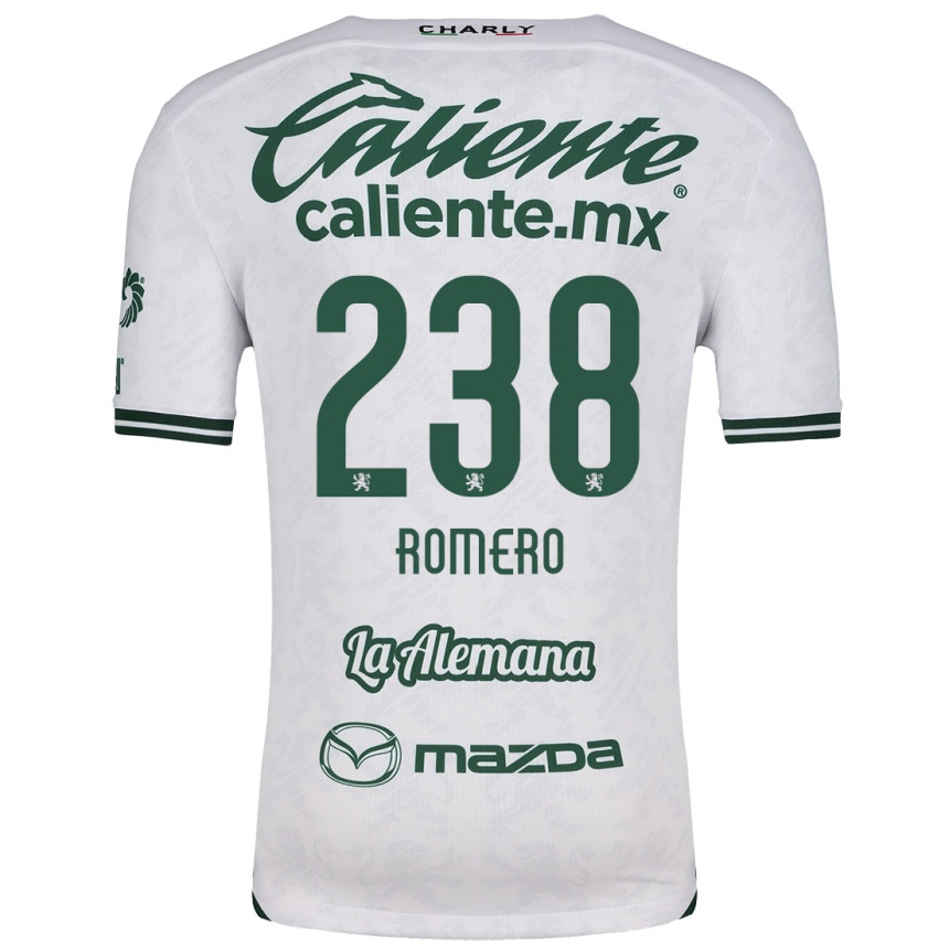 Kids Football Paulo Romero #238 White Green Away Jersey 2024/25 T-Shirt Nz