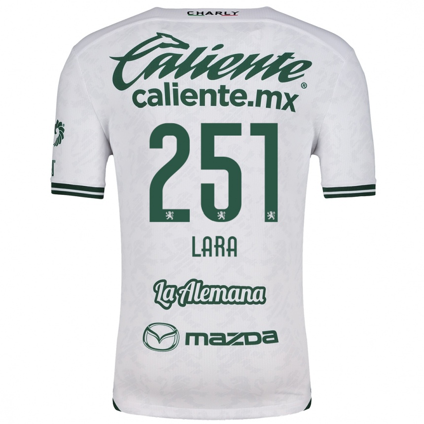 Kids Football Tristán Lara #251 White Green Away Jersey 2024/25 T-Shirt Nz