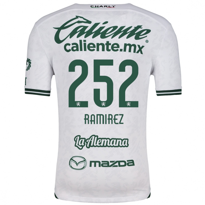 Kids Football Luis Ramírez #252 White Green Away Jersey 2024/25 T-Shirt Nz