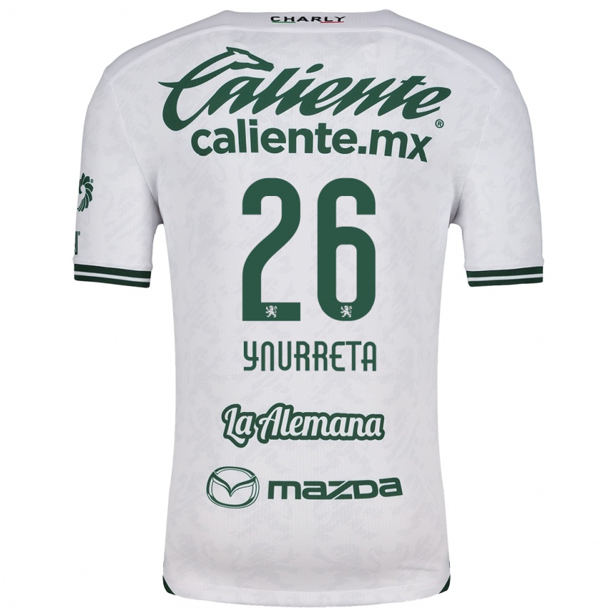 Kids Football Alexandra Hernández Ynurreta #26 White Green Away Jersey 2024/25 T-Shirt Nz