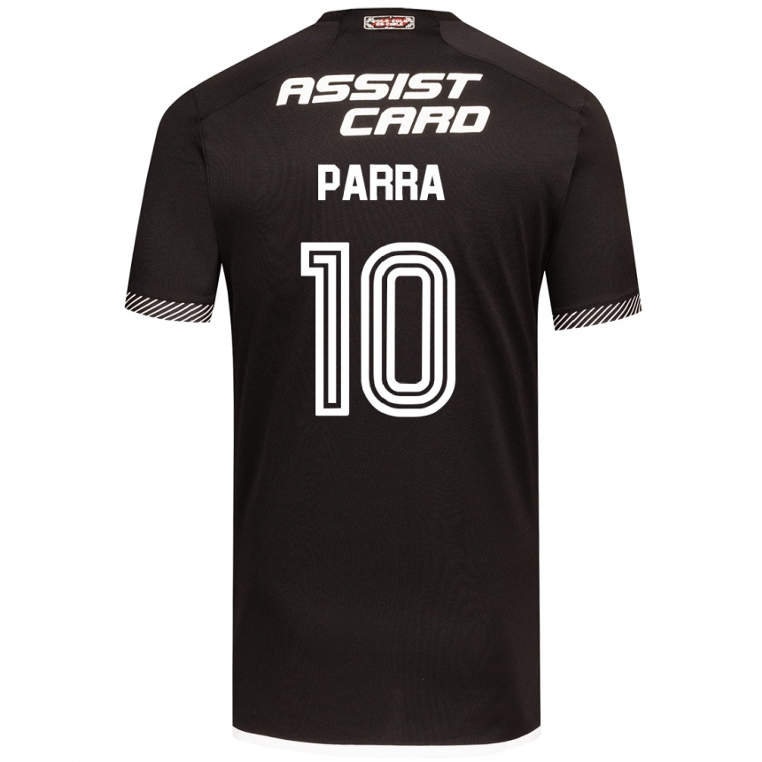 Kids Football Pablo Parra #10 Black White Away Jersey 2024/25 T-Shirt Nz