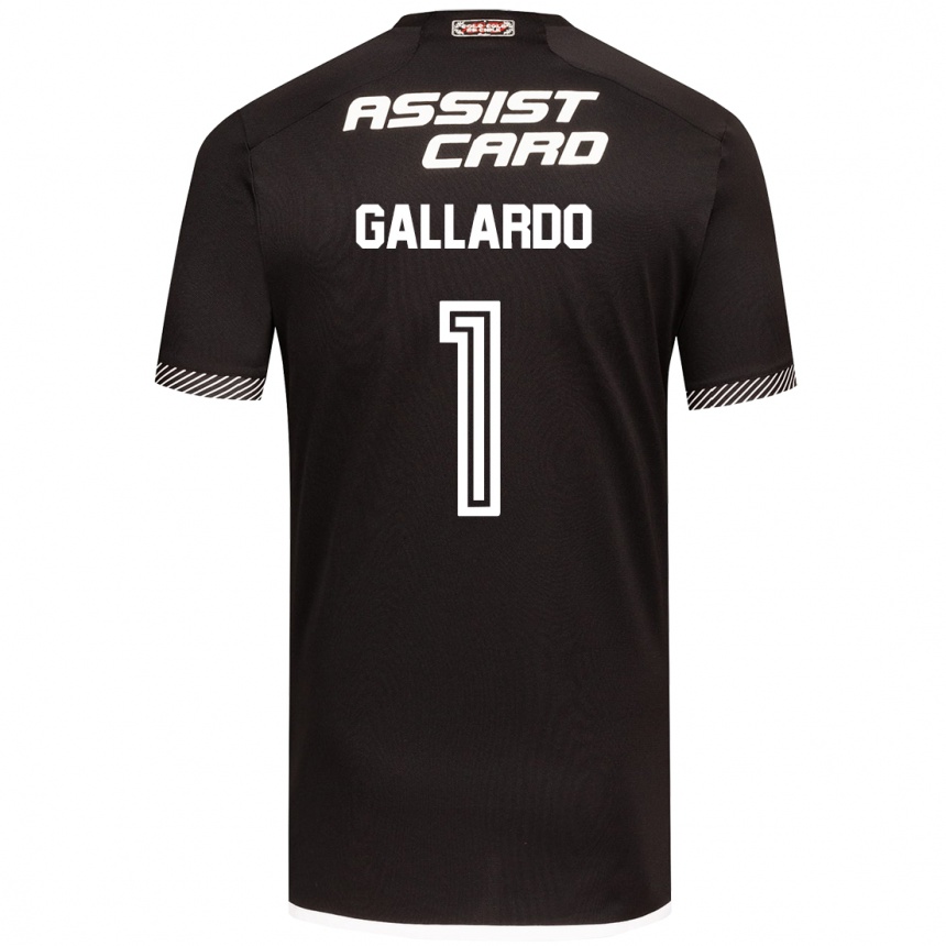 Kids Football Alexia Gallardo #1 Black White Away Jersey 2024/25 T-Shirt Nz