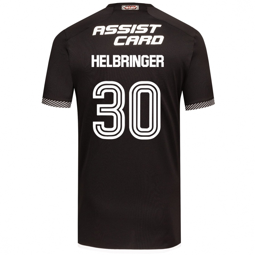 Kids Football Aixa Helbringer #30 Black White Away Jersey 2024/25 T-Shirt Nz