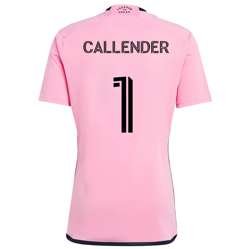 Men Football Drake Callender #1 Pink Home Jersey 2024/25 T-Shirt Nz