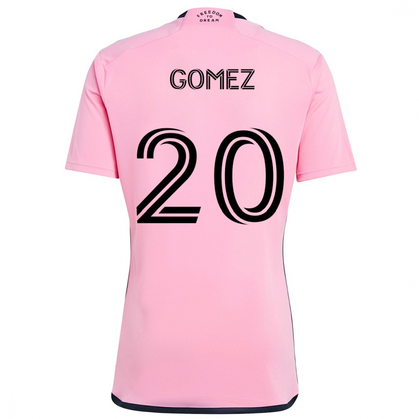 Men Football Diego Gómez #20 Pink Home Jersey 2024/25 T-Shirt Nz