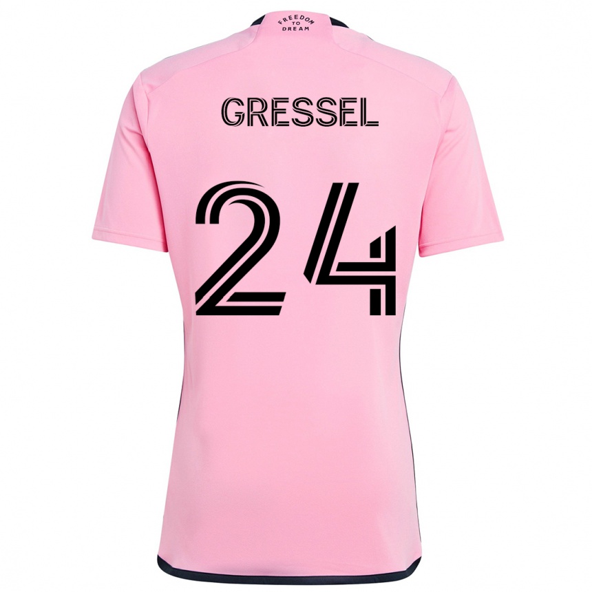 Men Football Julian Gressel #24 Pink Home Jersey 2024/25 T-Shirt Nz