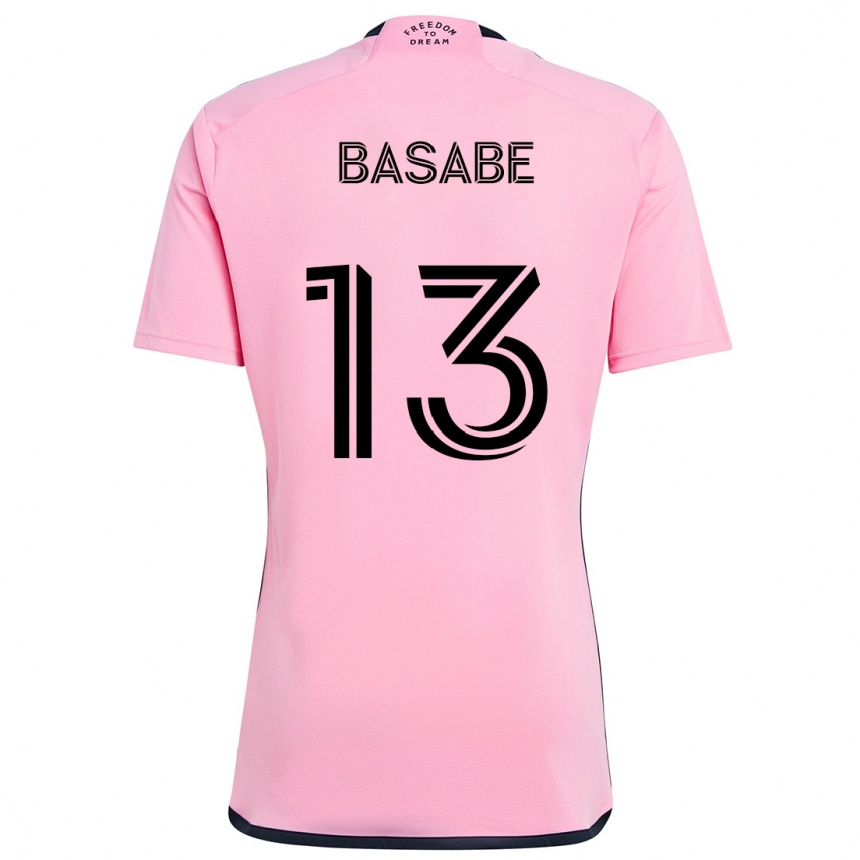 Men Football Samuel Basabe #13 Pink Home Jersey 2024/25 T-Shirt Nz