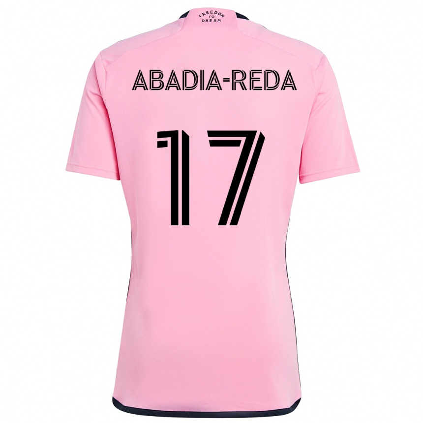 Men Football Ezequiel Abadia-Reda #17 Pink Home Jersey 2024/25 T-Shirt Nz