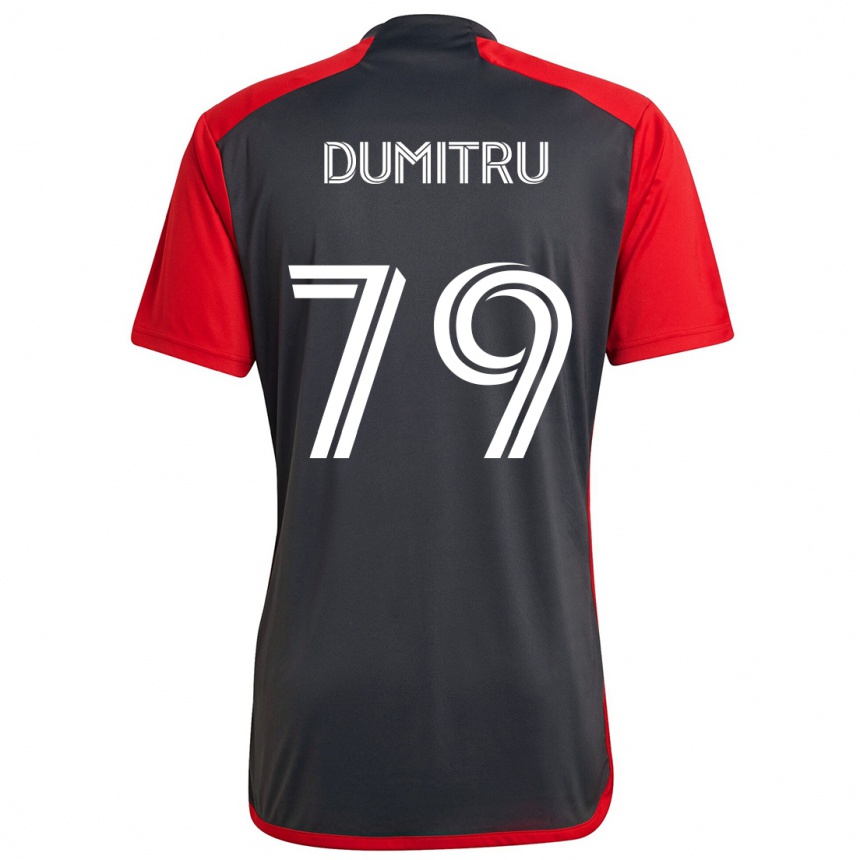 Men Football Andrei Dumitru #79 Grayn Red Home Jersey 2024/25 T-Shirt Nz