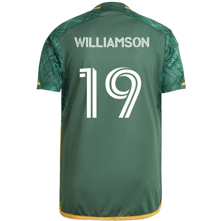 Men Football Eryk Williamson #19 Green Orange Home Jersey 2024/25 T-Shirt Nz