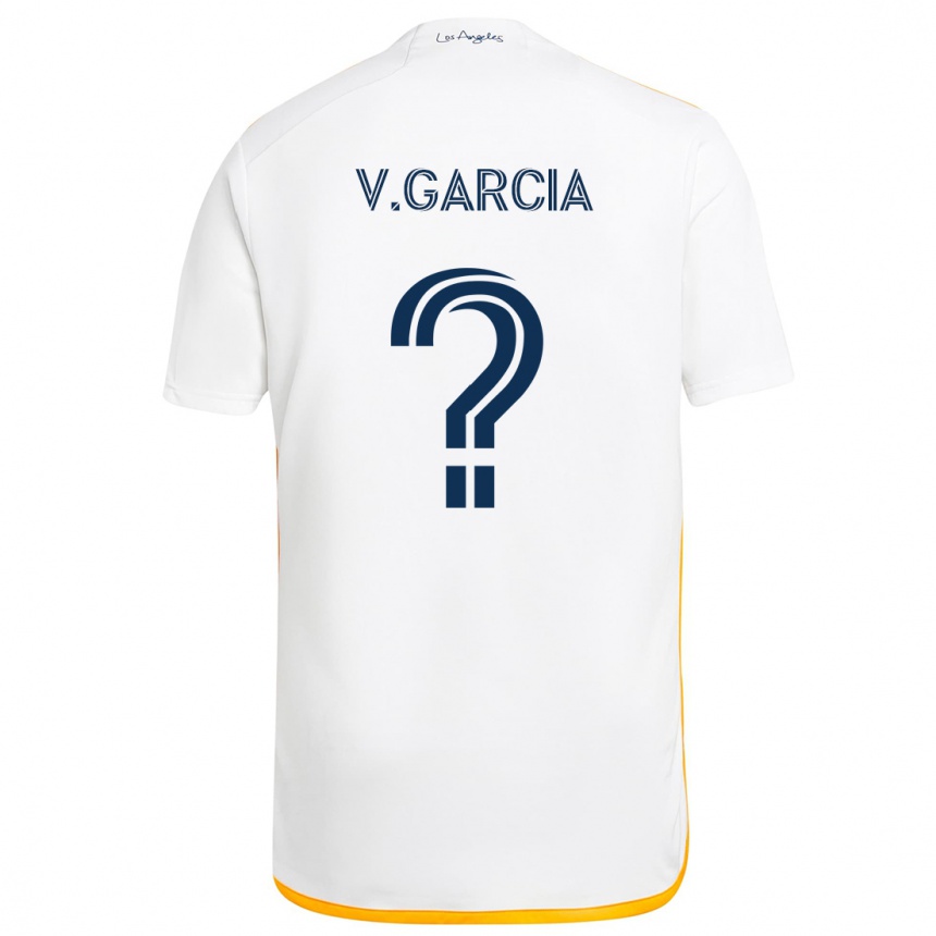 Men Football Vicente Garcia #0 White Yellow Home Jersey 2024/25 T-Shirt Nz