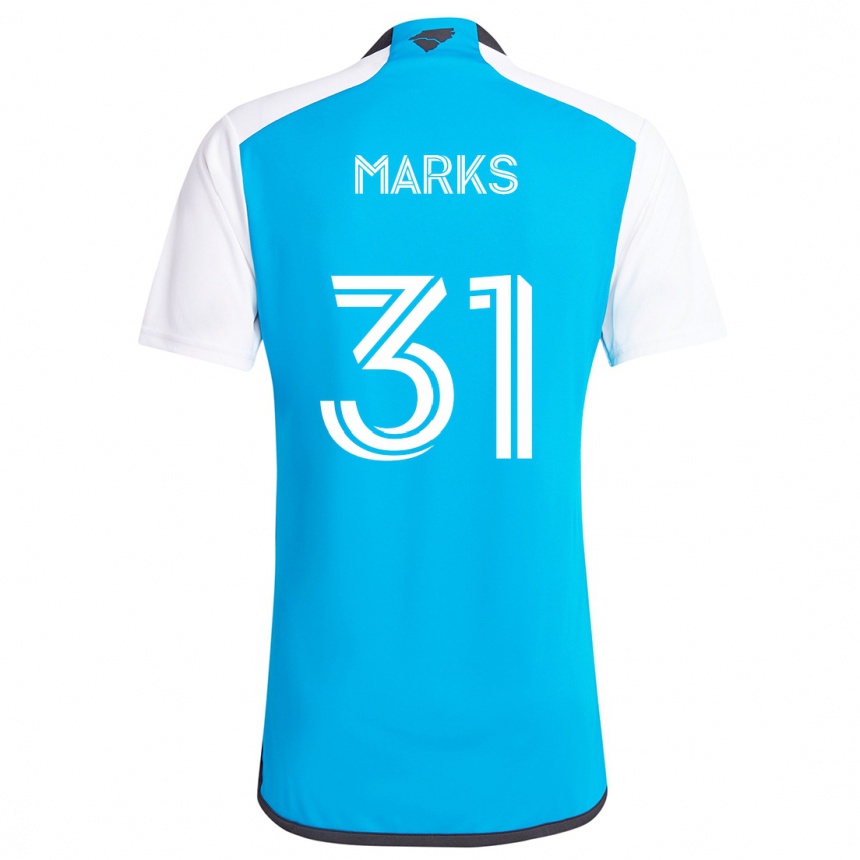 Men Football George Marks #31 Blue White Home Jersey 2024/25 T-Shirt Nz