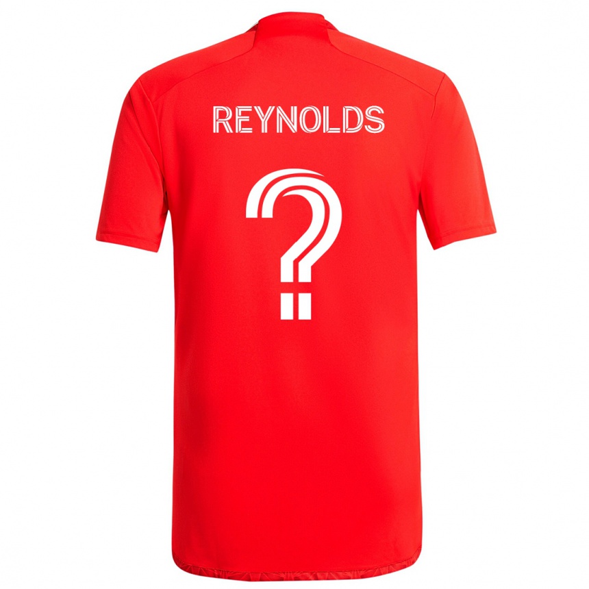 Men Football Justin Reynolds #0 Red White Home Jersey 2024/25 T-Shirt Nz